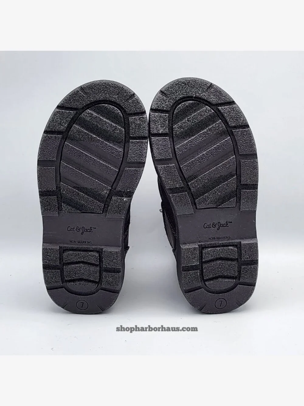 Black Ankle Strap Lace-Up Boots | Kid's 7